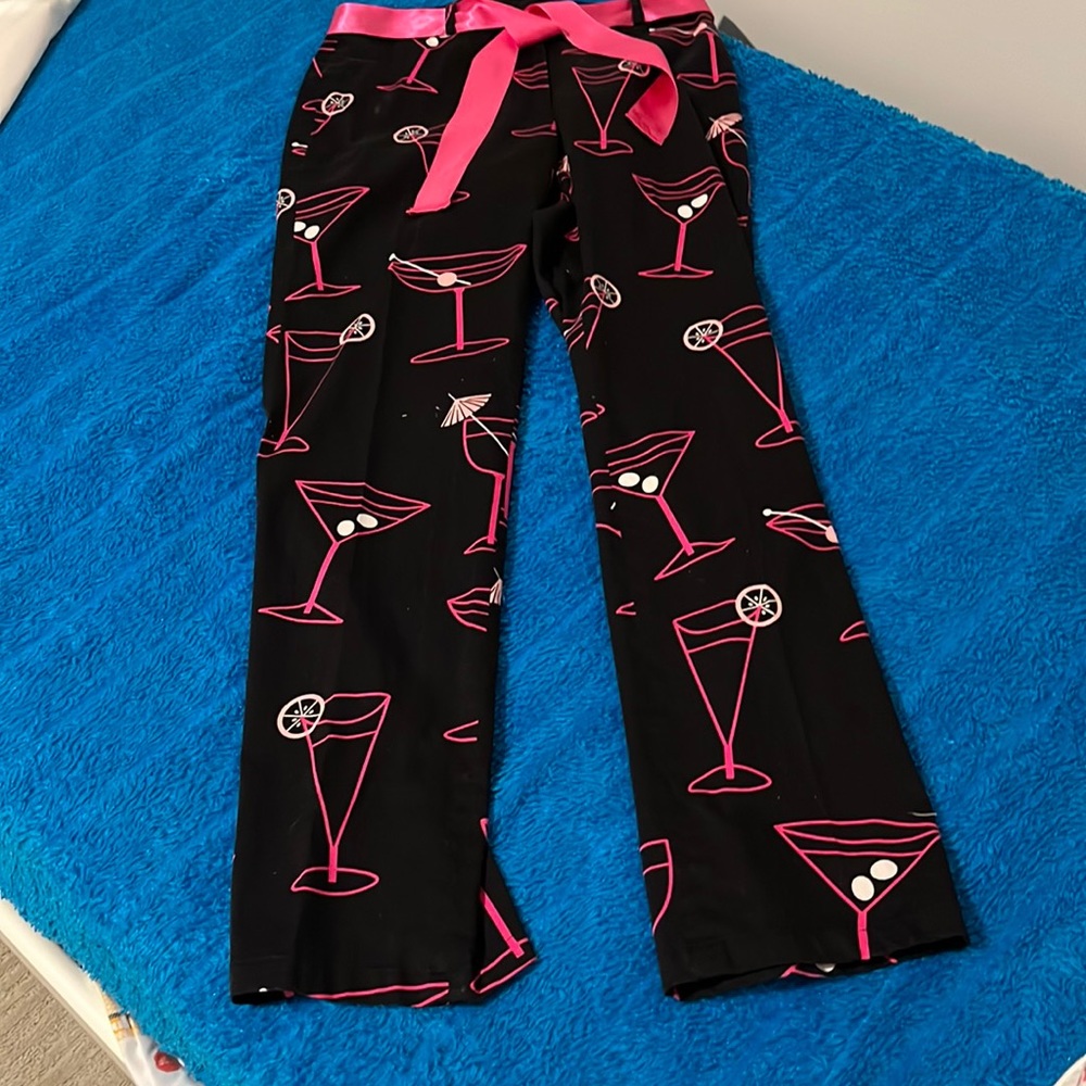 Cocktail pants with attached belt-